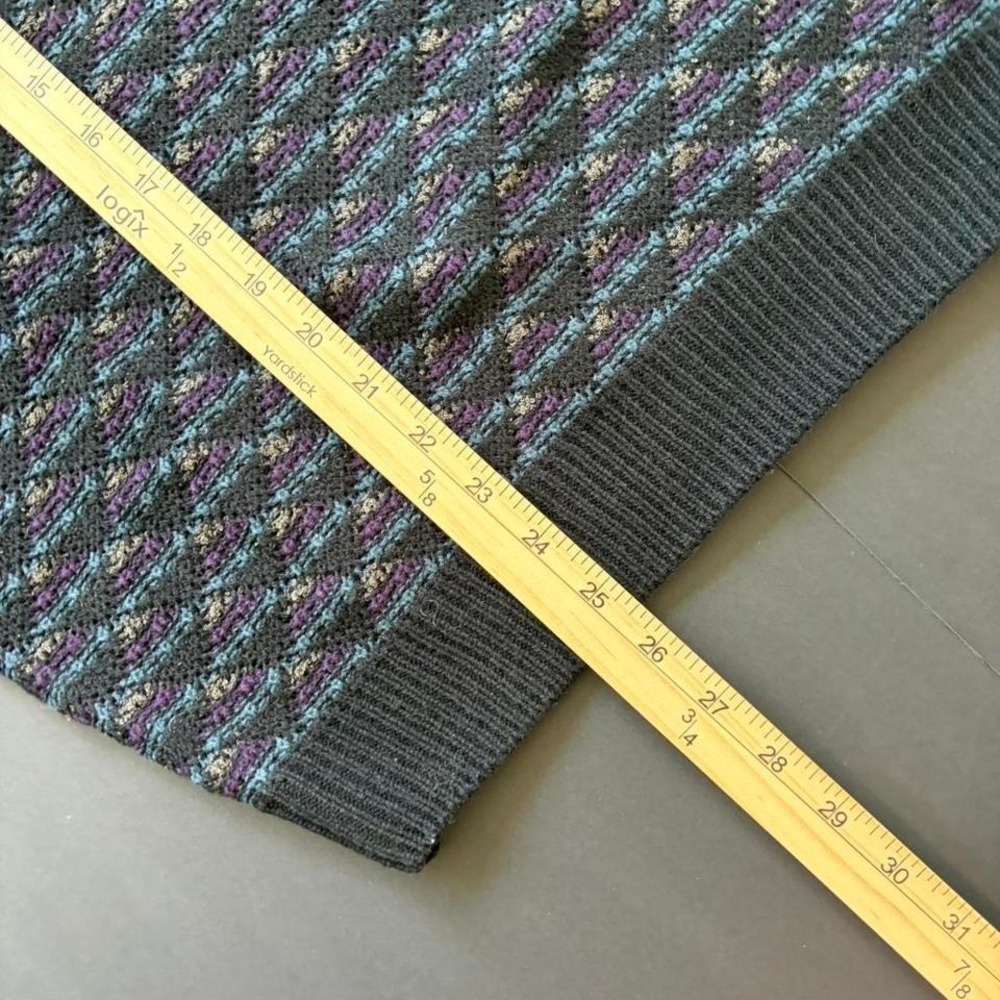 90s chunky cable knit patterned sweater - Picture 5 of 5